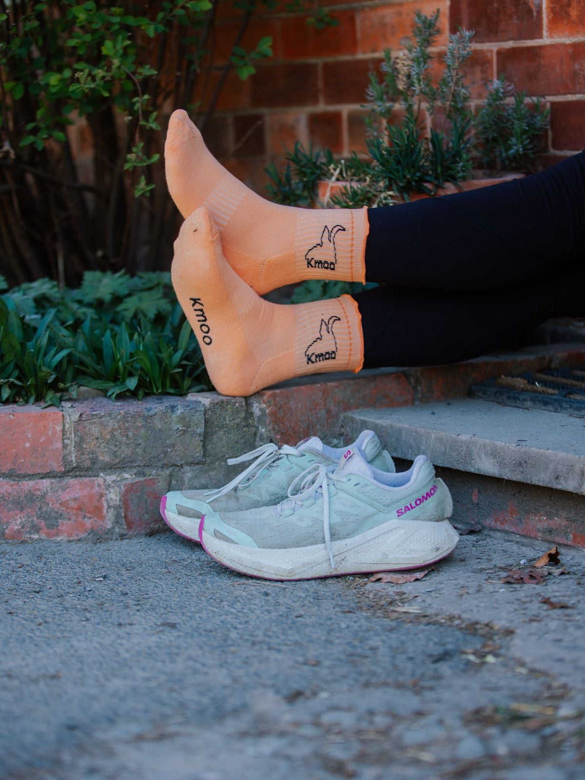 Orange Frill Sports Socks | Quarter