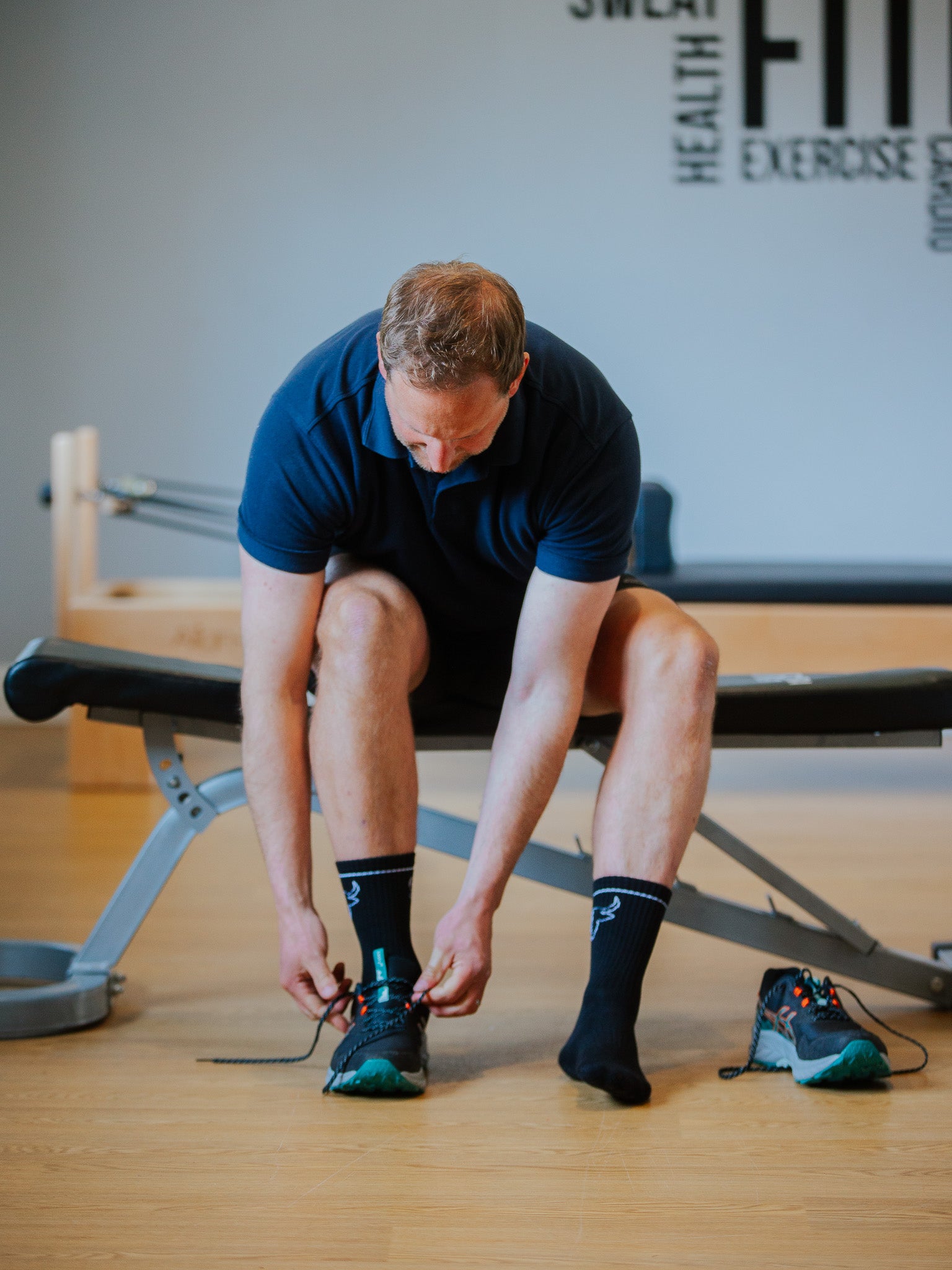 Black Sports Socks | Ribbed Crew