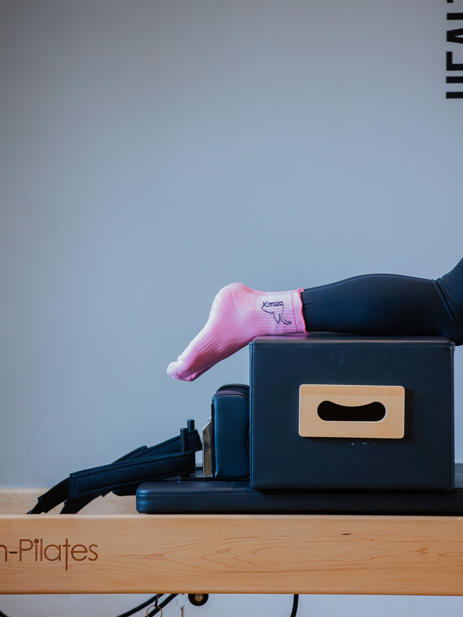 Pink Frill Yoga Socks | Non-Slip Quarter