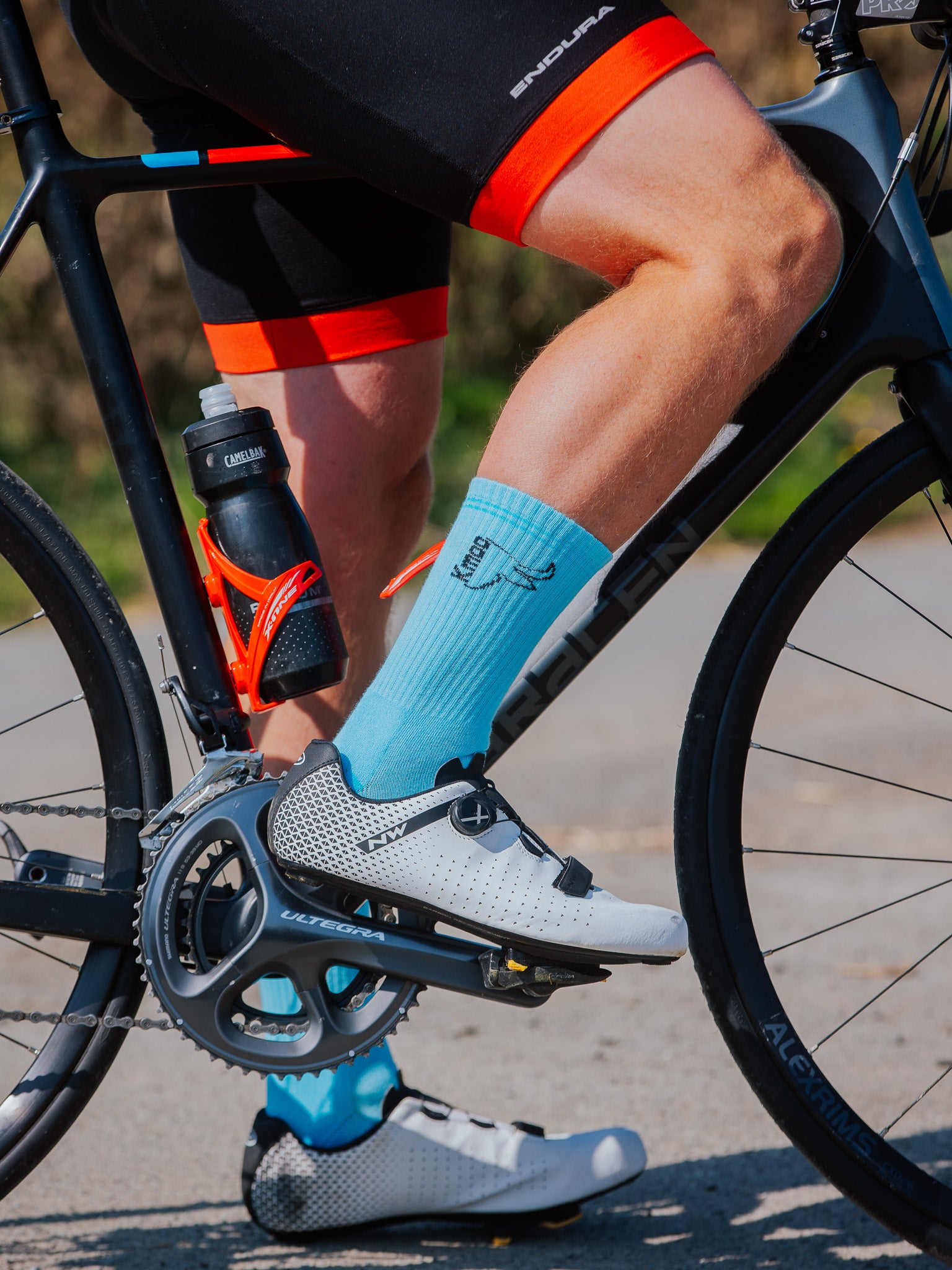 Blue Sports Socks | Ribbed Crew