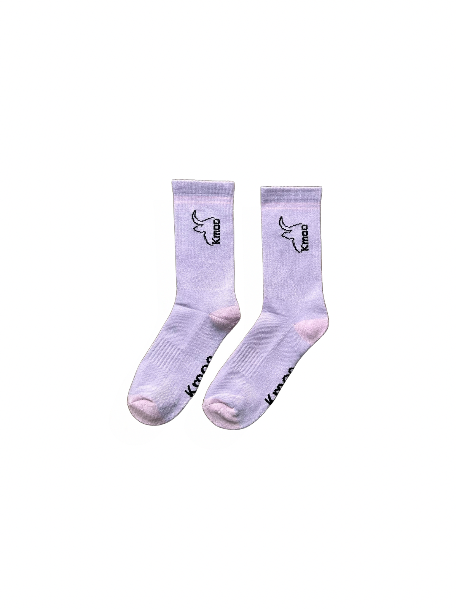 Purple Sports Socks | Ribbed Crew