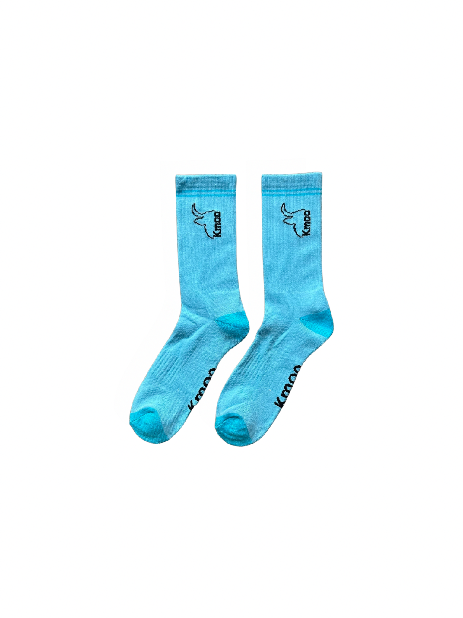 Blue Sports Socks | Ribbed Crew