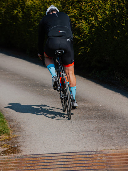 Blue Sports Socks | Ribbed Crew