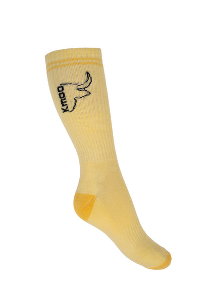 Lemon Sports Socks | Ribbed Crew