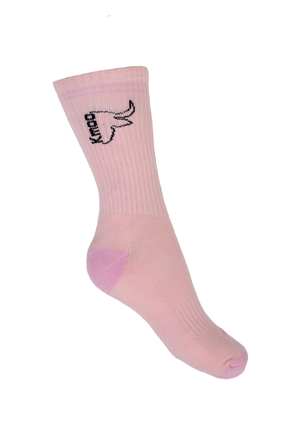Pink Sports Socks | Ribbed Crew