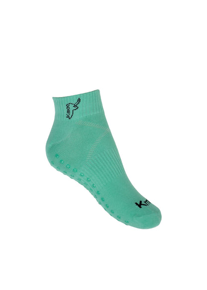 Green Yoga Socks | Non-Slip Trainer