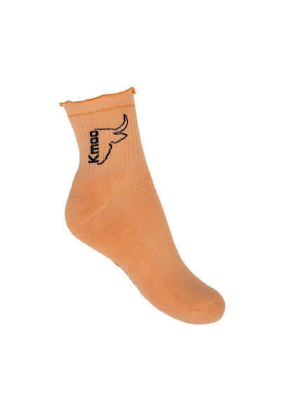 Orange Frill Sports Socks | Quarter