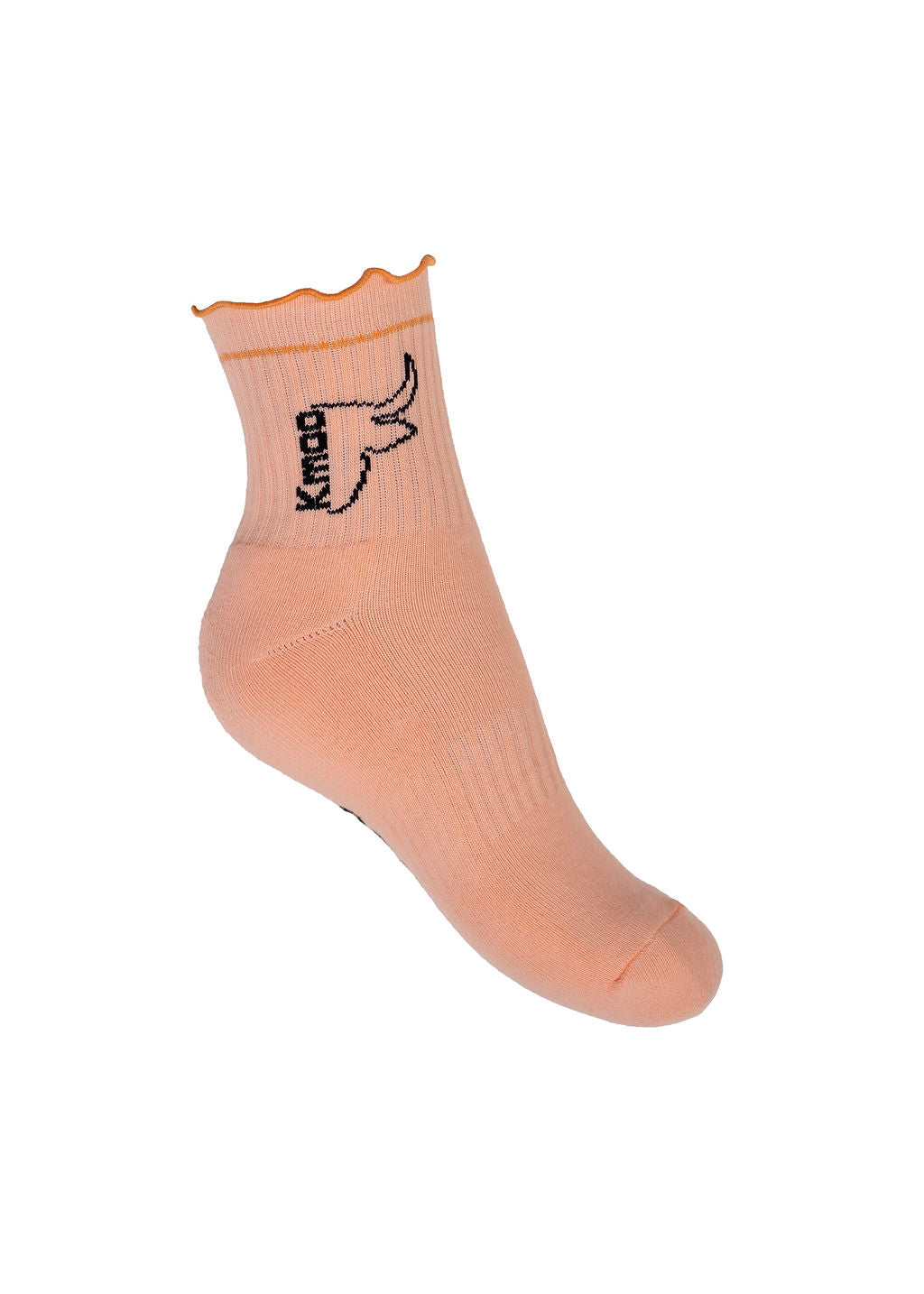 Peach Frill Sports Socks | Quarter