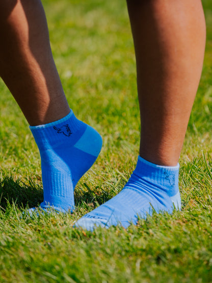 Blue Trainer Socks | Ankle