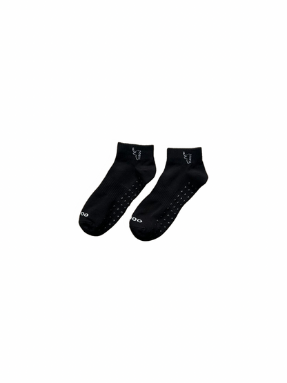 Black Yoga Socks | Non-Slip Trainer