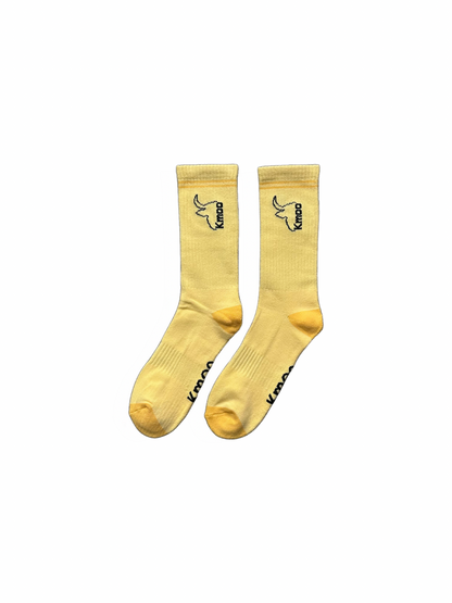 Lemon Sports Socks | Ribbed Crew